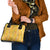 Hawaii Maile Lei Shoulder Handbag With Yellow Monstera Pattern