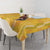 Hawaii Maile Lei Tablecloth With Yellow Monstera Pattern