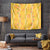 Hawaii Maile Lei Tapestry With Yellow Monstera Pattern