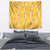 Hawaii Maile Lei Tapestry With Yellow Monstera Pattern