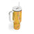 Hawaii Maile Lei Tumbler With Handle With Yellow Monstera Pattern