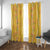 Hawaii Maile Lei Window Curtain With Yellow Monstera Pattern