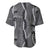 Hawaii Maile Lei Baseball Jersey With Gray Monstera Pattern