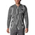 Hawaii Maile Lei Button Sweatshirt With Gray Monstera Pattern