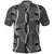 Hawaii Maile Lei Polo Shirt With Gray Monstera Pattern