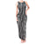 Hawaii Maile Lei Tank Maxi Dress With Gray Monstera Pattern