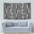 Hawaii Maile Lei Tapestry With Gray Monstera Pattern