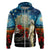 Kei Wareware Tatou New Zealand ANZAC Day Hoodie Starry Night Inspo Style LT05 Zip Hoodie Blue - Polynesian Pride