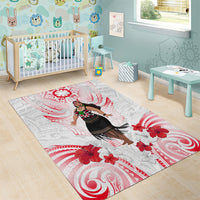 New Zealand Women's Day Area Rug Maori Wahine Polynesian Pattern