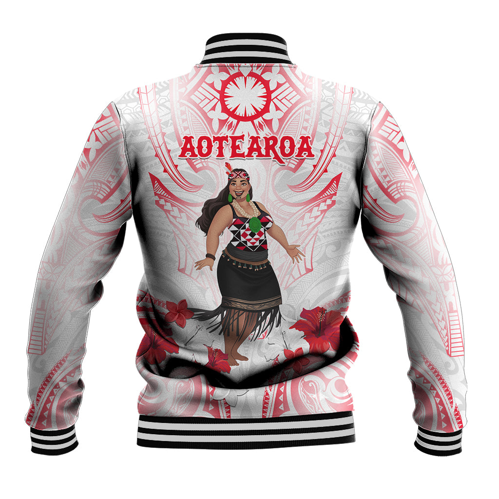 New Zealand Women's Day Baseball Jacket Maori Wahine Polynesian Pattern LT05 - Polynesian Pride