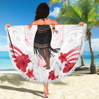 New Zealand Women's Day Beach Blanket Maori Wahine Polynesian Pattern