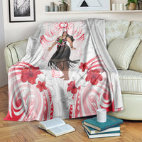 New Zealand Women's Day Blanket Maori Wahine Polynesian Pattern