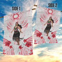 New Zealand Women's Day Garden Flag Maori Wahine Polynesian Pattern