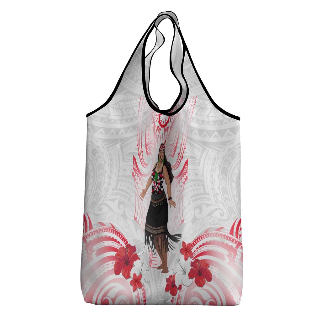 New Zealand Women's Day Grocery Bag Maori Wahine Polynesian Pattern