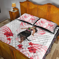 New Zealand Women's Day Quilt Bed Set Maori Wahine Polynesian Pattern