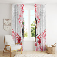 New Zealand Women's Day Window Curtain Maori Wahine Polynesian Pattern
