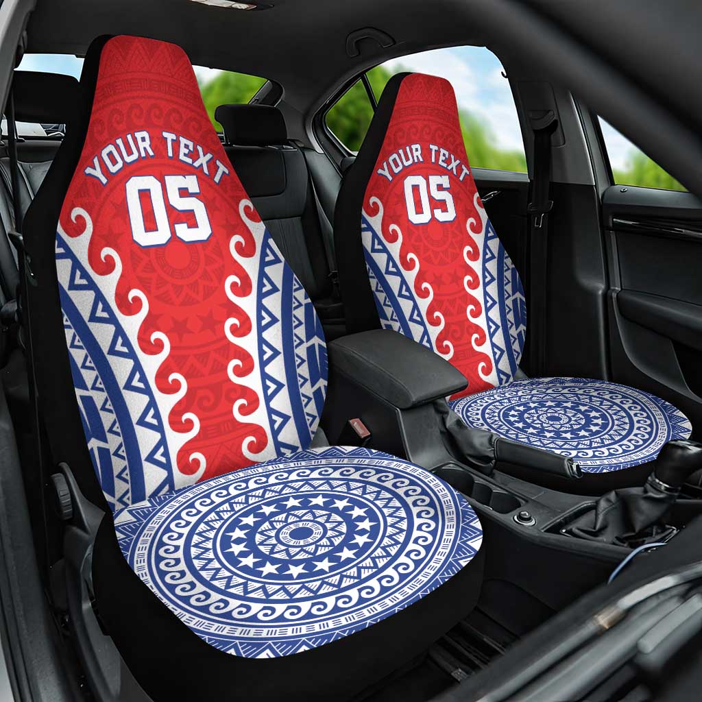 Custom Tuamotu Archipelago Car Seat Cover Polynesian Tribal Tattoo