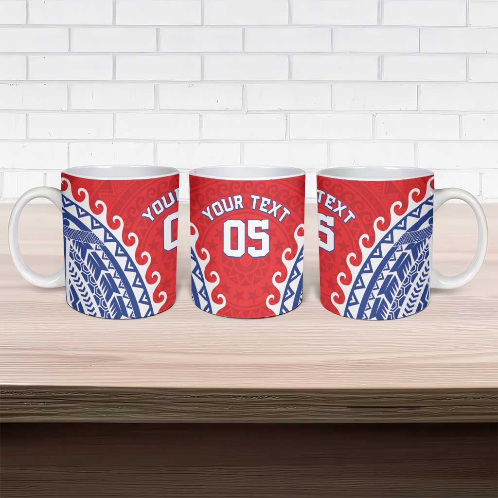 Custom Tuamotu Archipelago Ceramic Mug Polynesian Tribal Tattoo