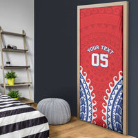 Custom Tuamotu Archipelago Door Cover Polynesian Tribal Tattoo
