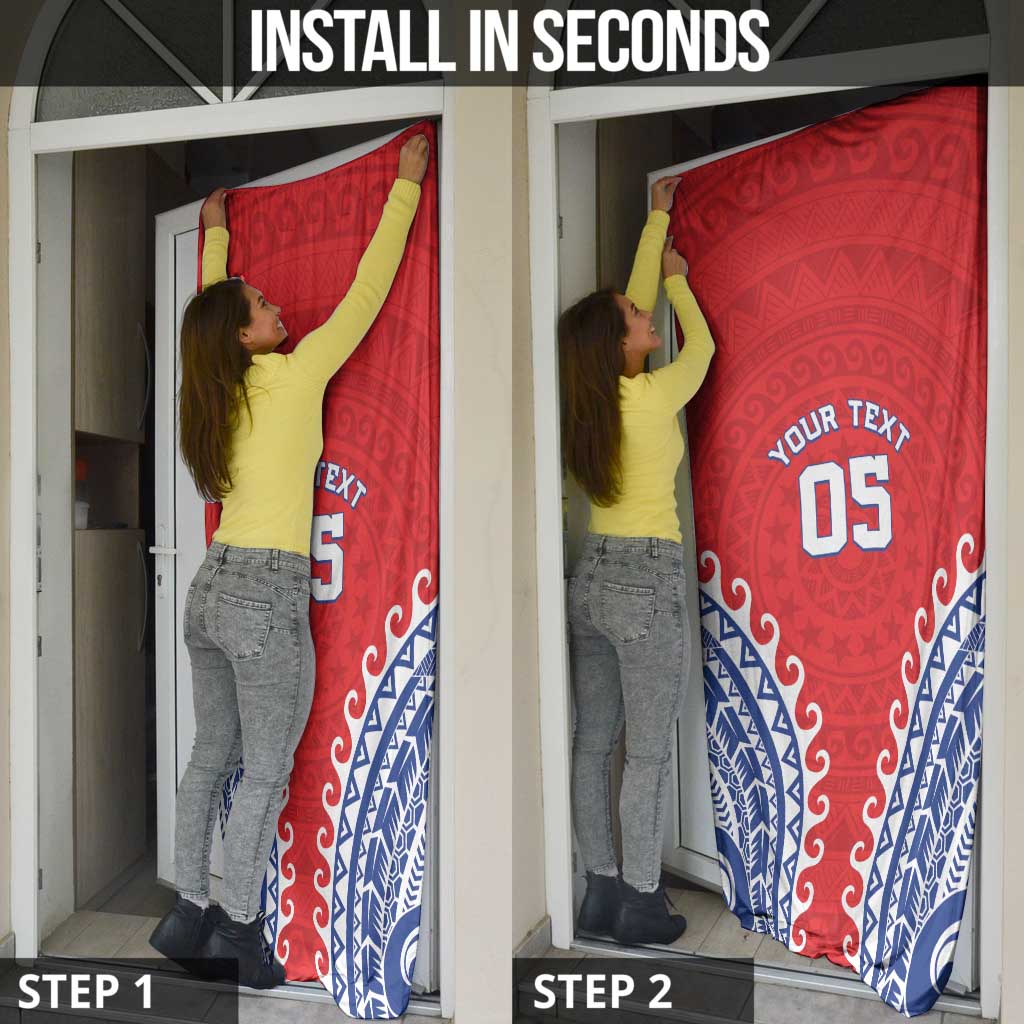 Custom Tuamotu Archipelago Door Cover Polynesian Tribal Tattoo