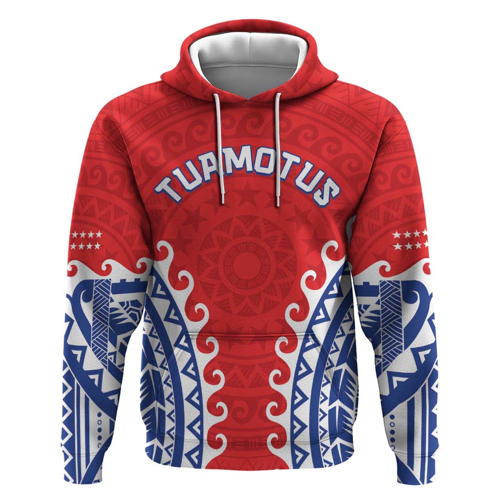 Custom Tuamotu Archipelago Hoodie Polynesian Tribal Tattoo