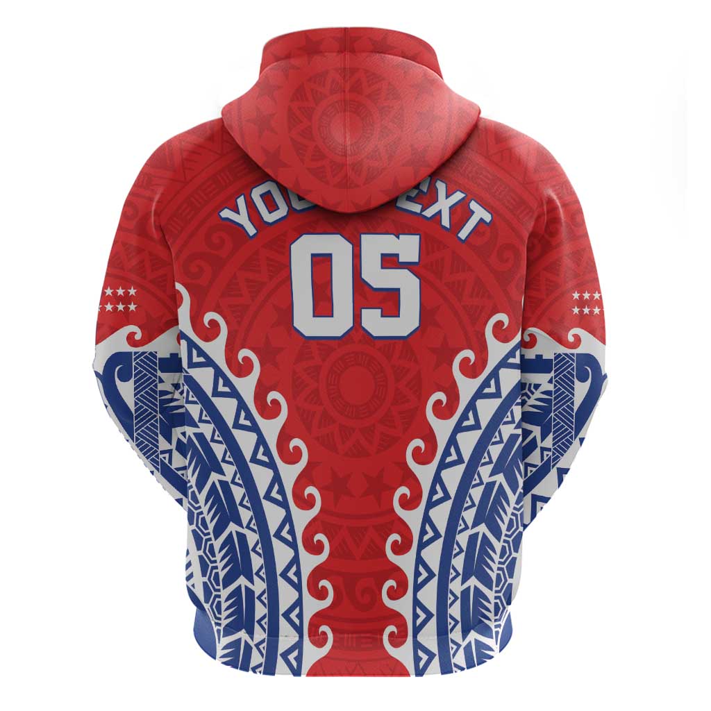 Custom Tuamotu Archipelago Hoodie Polynesian Tribal Tattoo