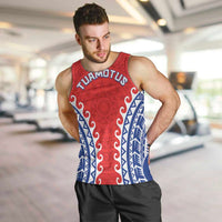 Custom Tuamotu Archipelago Men Tank Top Polynesian Tribal Tattoo