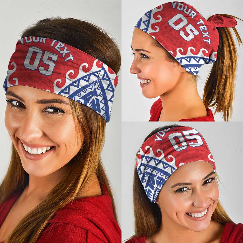 Custom Tuamotu Archipelago Neck Gaiter Polynesian Tribal Tattoo