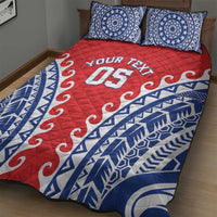 Custom Tuamotu Archipelago Quilt Bed Set Polynesian Tribal Tattoo