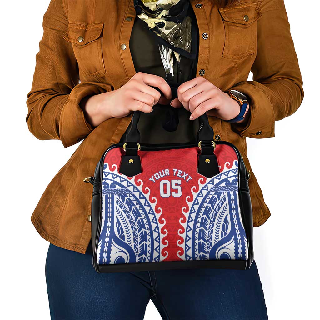 Custom Tuamotu Archipelago Shoulder Handbag Polynesian Tribal Tattoo