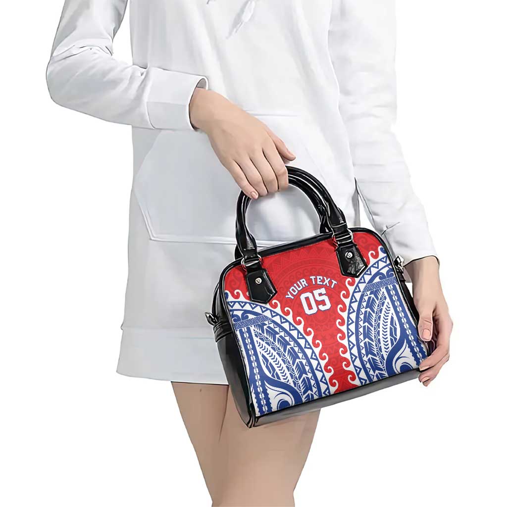 Custom Tuamotu Archipelago Shoulder Handbag Polynesian Tribal Tattoo
