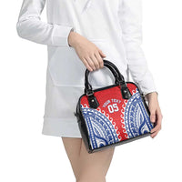 Custom Tuamotu Archipelago Shoulder Handbag Polynesian Tribal Tattoo