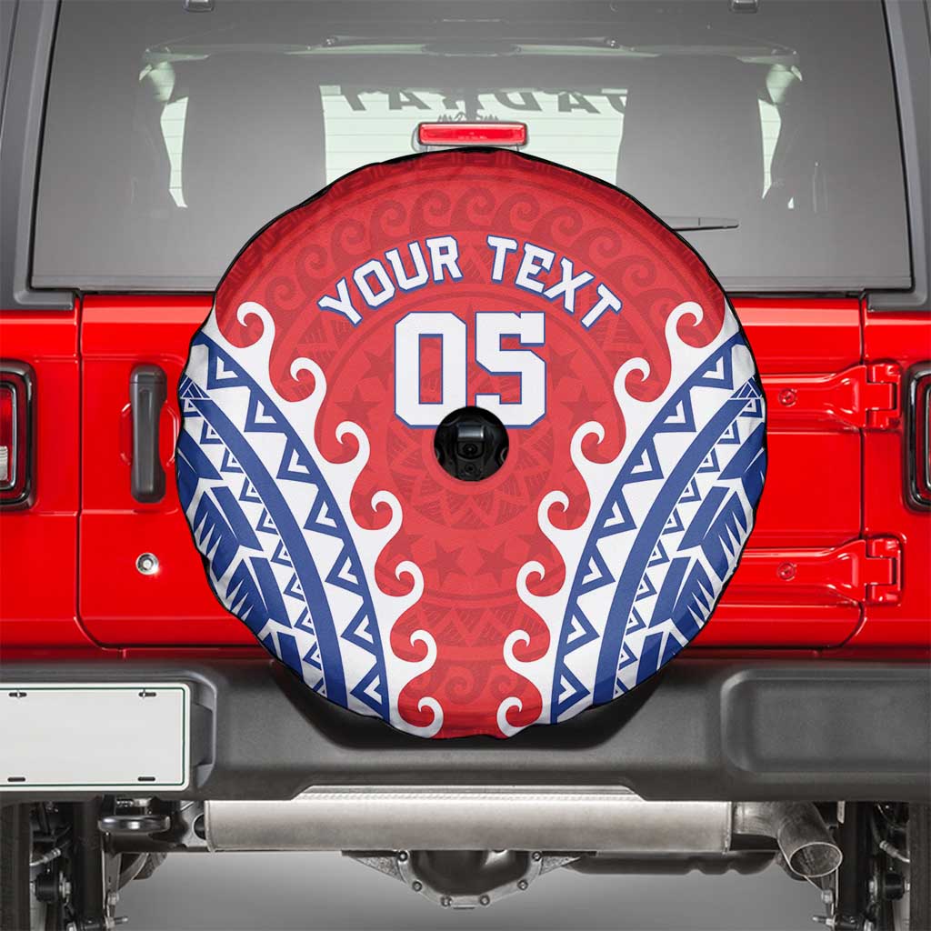 Custom Tuamotu Archipelago Spare Tire Cover Polynesian Tribal Tattoo
