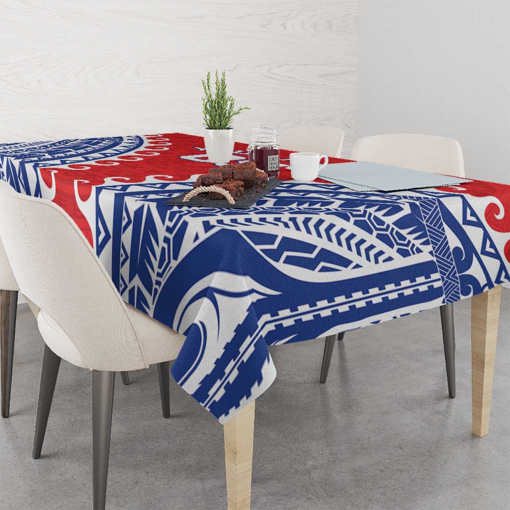 Custom Tuamotu Archipelago Tablecloth Polynesian Tribal Tattoo
