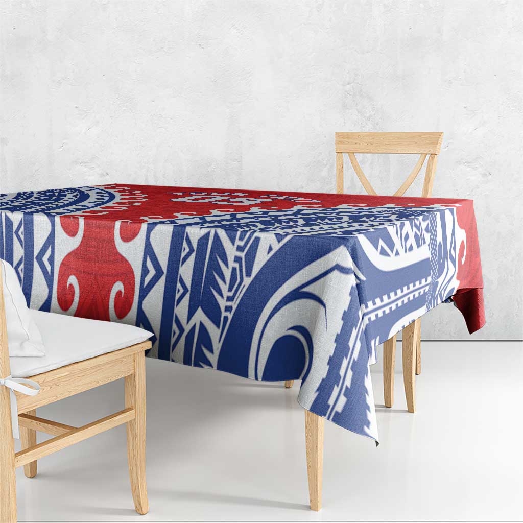 Custom Tuamotu Archipelago Tablecloth Polynesian Tribal Tattoo