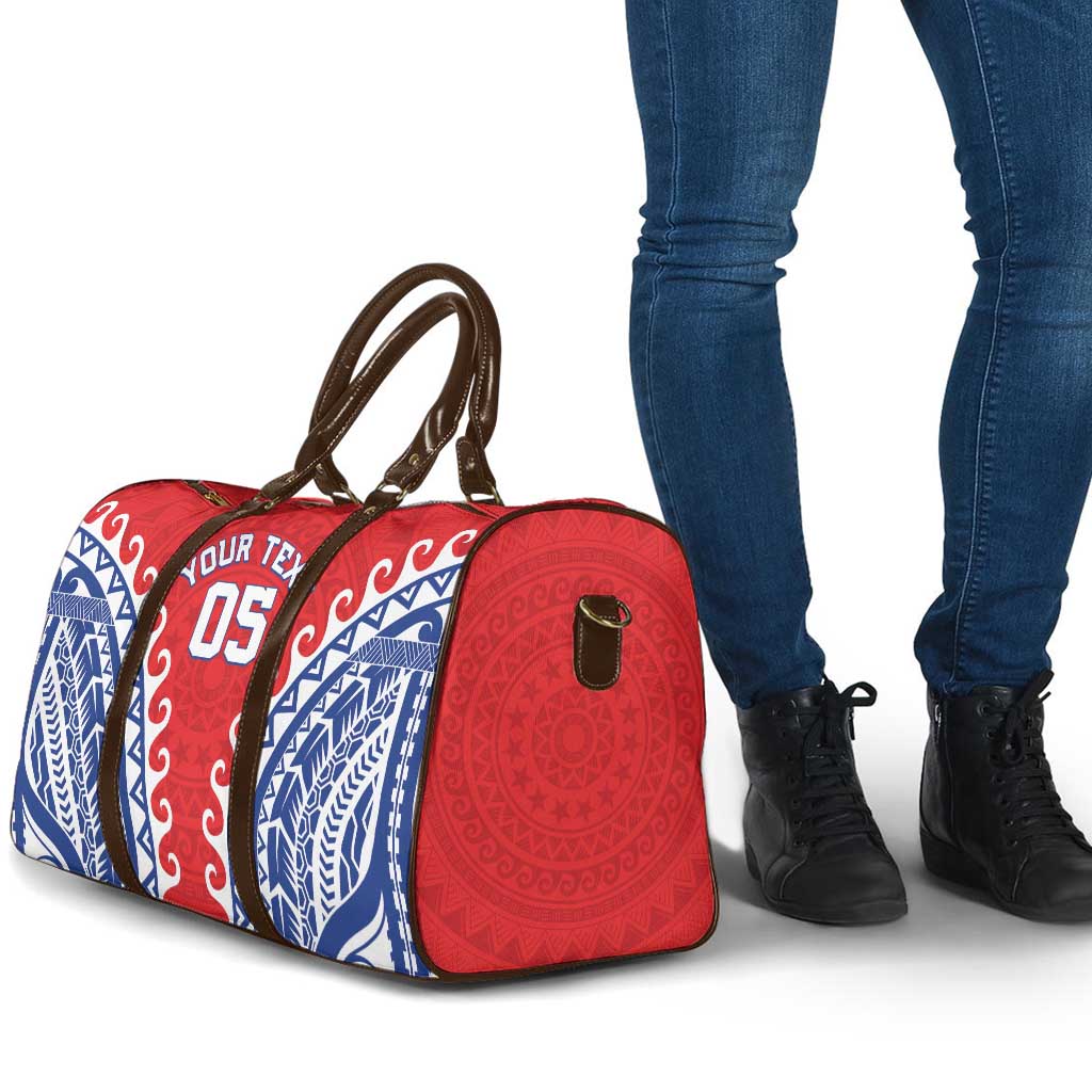 Custom Tuamotu Archipelago Travel Bag Polynesian Tribal Tattoo