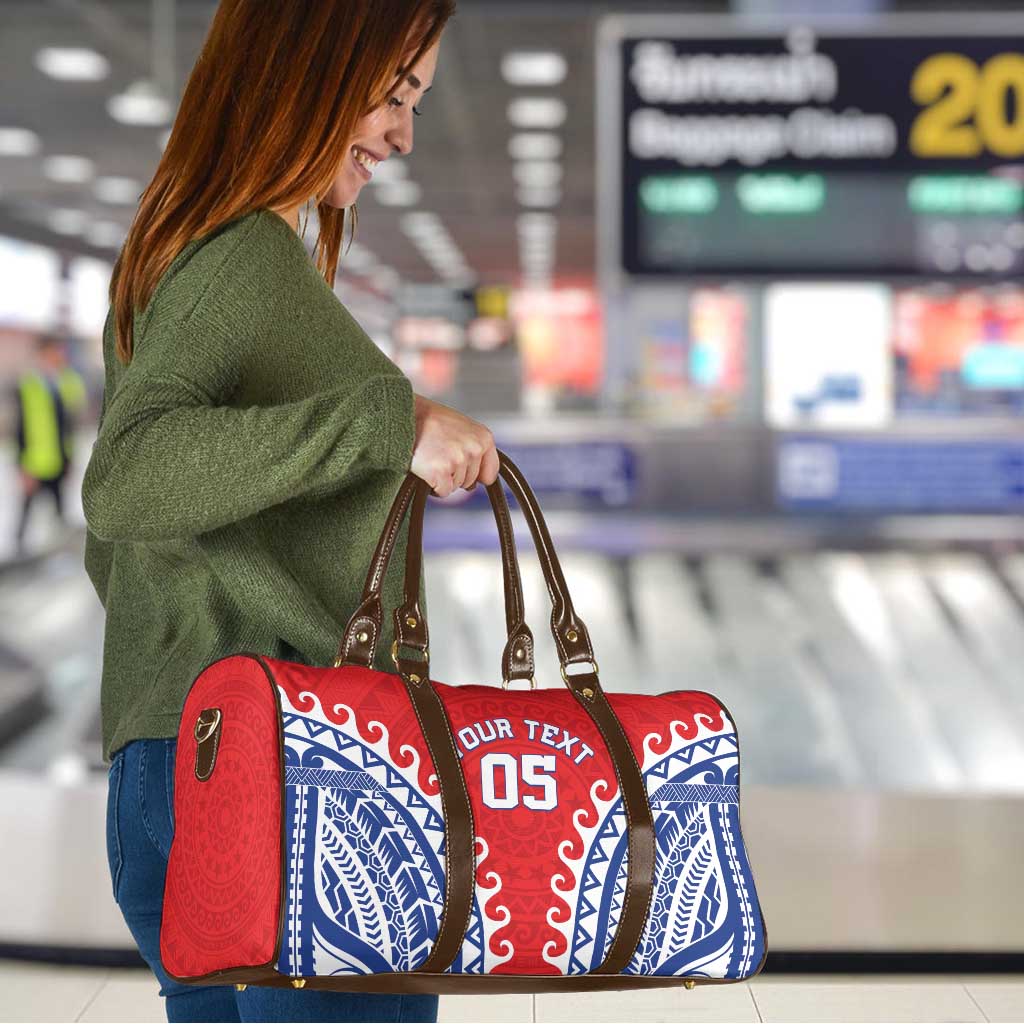 Custom Tuamotu Archipelago Travel Bag Polynesian Tribal Tattoo