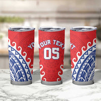Custom Tuamotu Archipelago Tumbler Cup Polynesian Tribal Tattoo
