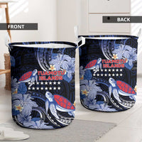 Tuamotu Islands Laundry Basket Polynesian Pattern With Turtle
