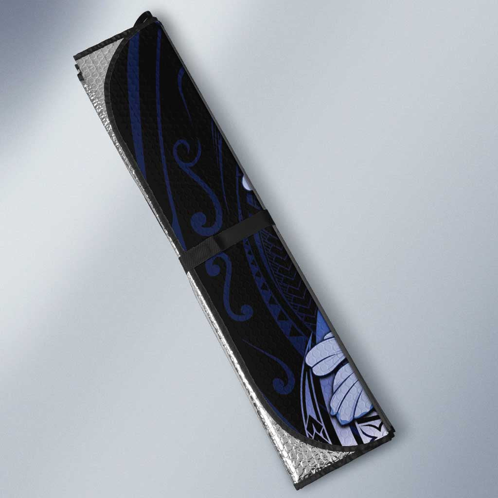 Tuamotu Islands Auto Sun Shade Polynesian Pattern With Turtle
