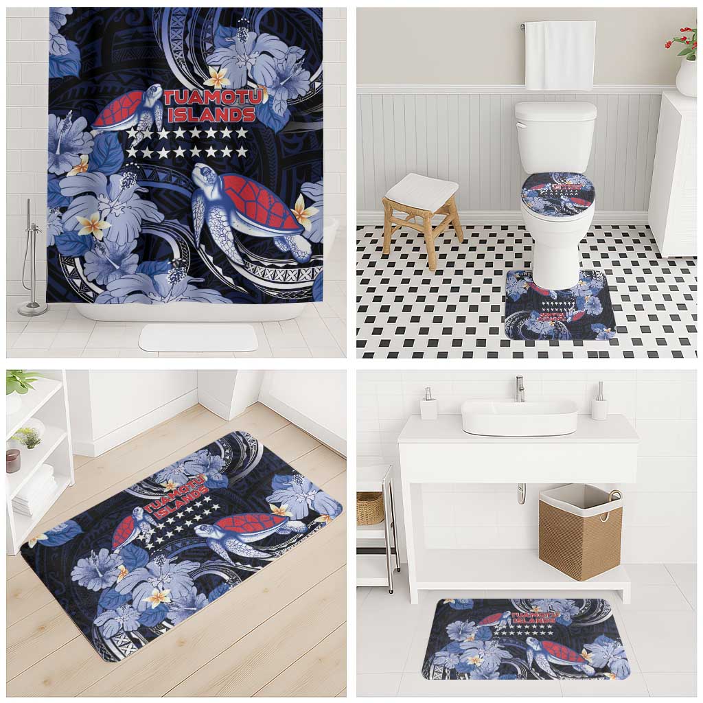 Tuamotu Islands Bathroom Set Polynesian Pattern With Turtle