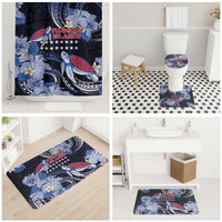 Tuamotu Islands Bathroom Set Polynesian Pattern With Turtle
