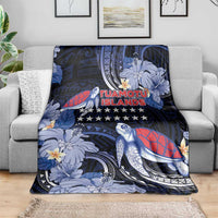 Tuamotu Islands Blanket Polynesian Pattern With Turtle