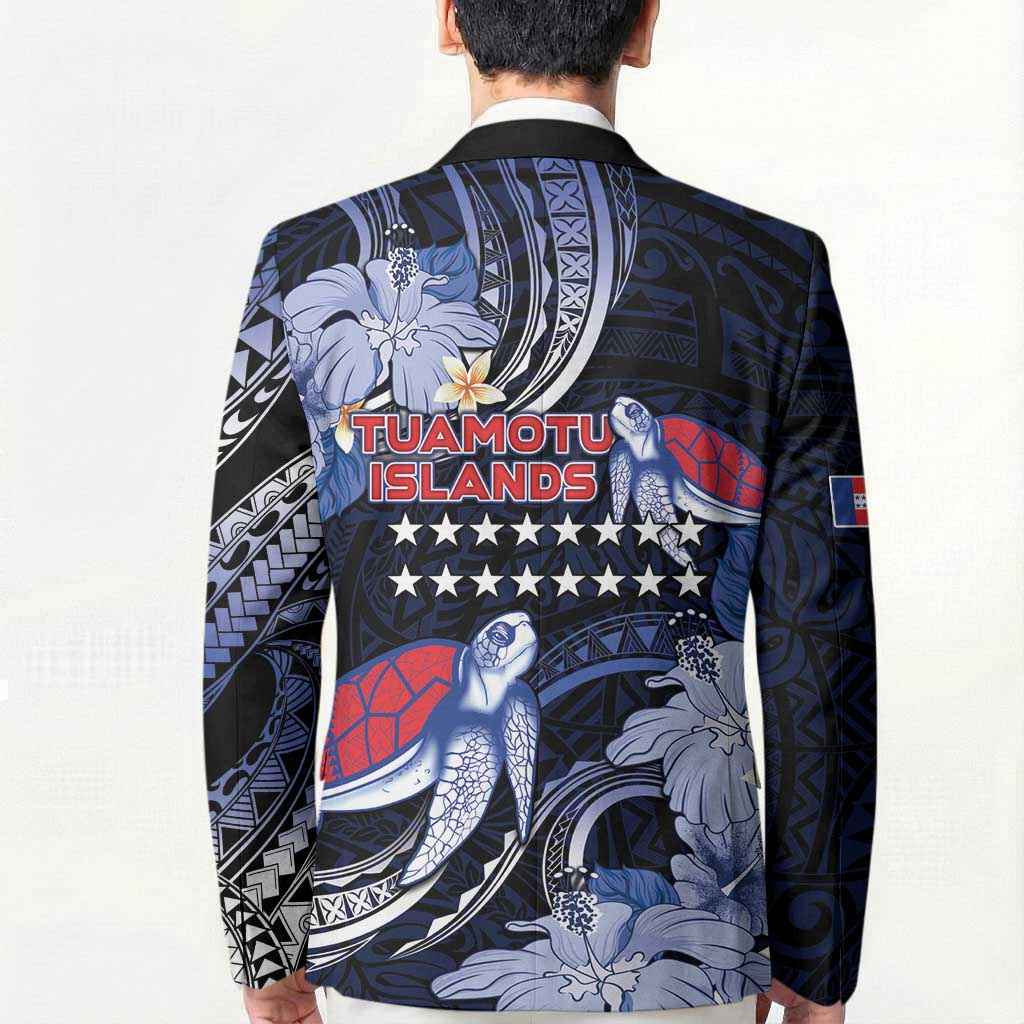 Tuamotu Islands Blazer Polynesian Pattern With Turtle