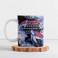 Tuamotu Islands Ceramic Mug Polynesian Pattern With Turtle