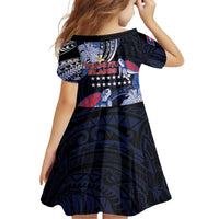 Tuamotu Islands Family Matching Off Shoulder Maxi Dress and Hawaiian Shirt Polynesian Pattern With Turtle