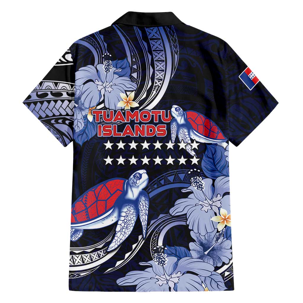 Tuamotu Islands Family Matching Summer Maxi Dress and Hawaiian Shirt Polynesian Pattern With Turtle