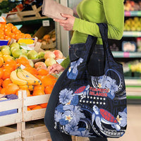 Tuamotu Islands Grocery Bag Polynesian Pattern With Turtle