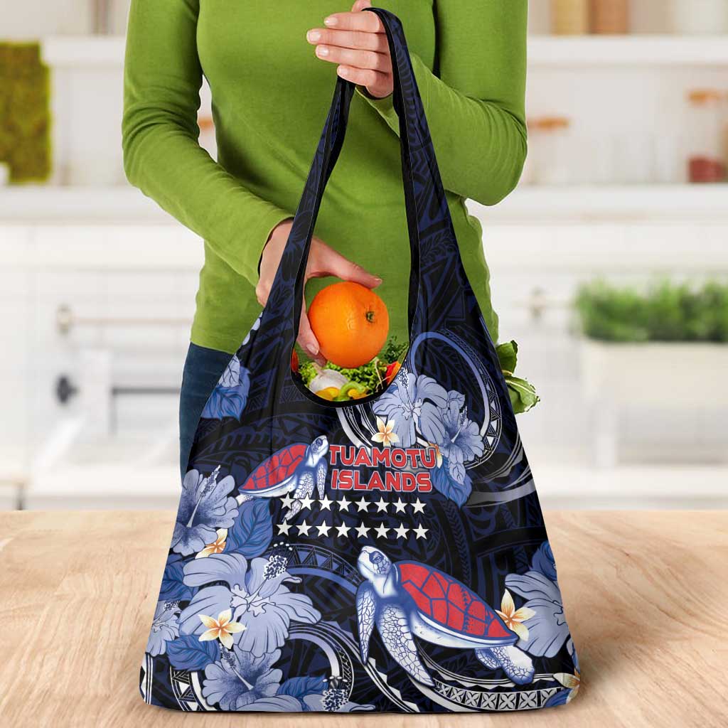 Tuamotu Islands Grocery Bag Polynesian Pattern With Turtle