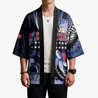 Tuamotu Islands Kimono Polynesian Pattern With Turtle
